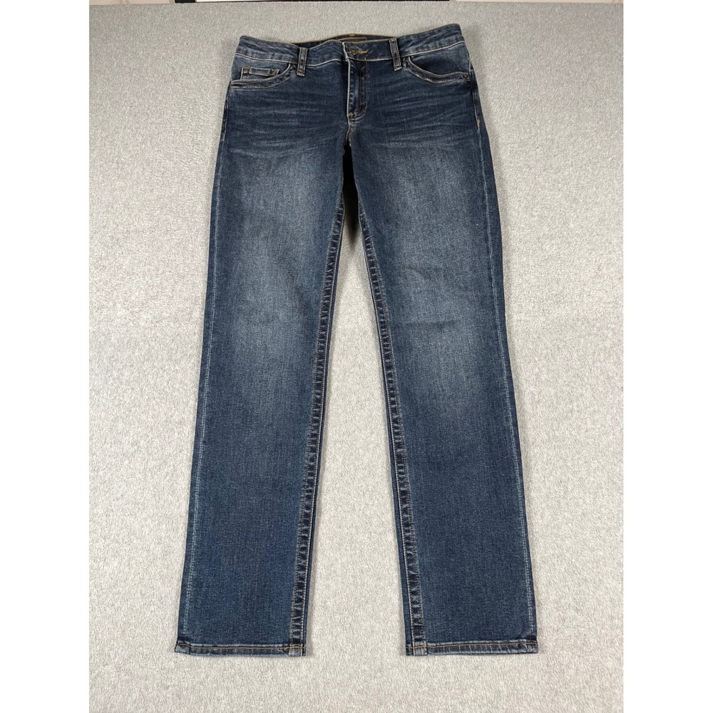 Kut from the Kloth Stevie Straight Leg Jeans Dark Wash Blue Denim Womens Size 8